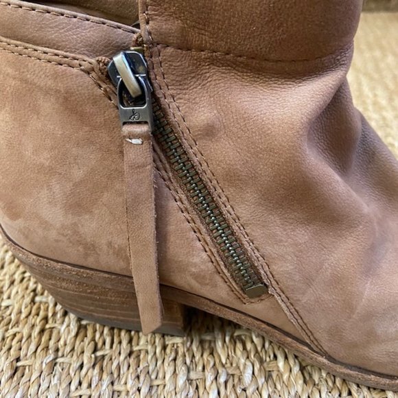 Sam Edelman Packer Leather Booties in Saddle - Picture 3 of 11